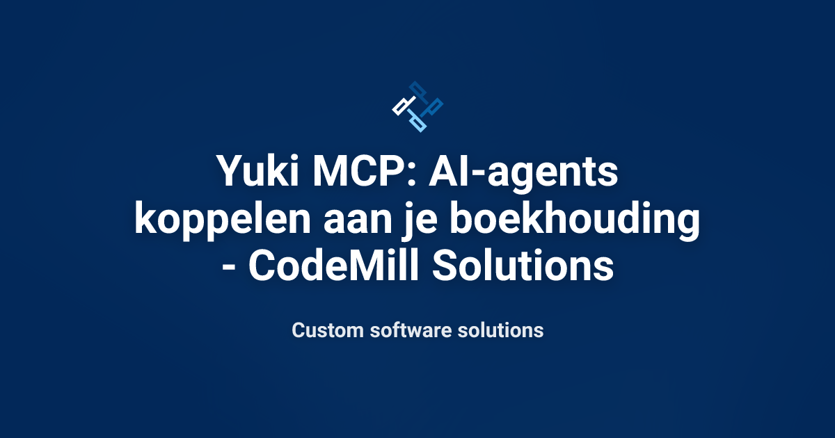 Yuki MCP: AI-agents koppelen aan je boekhouding - CodeMill Solutions ...